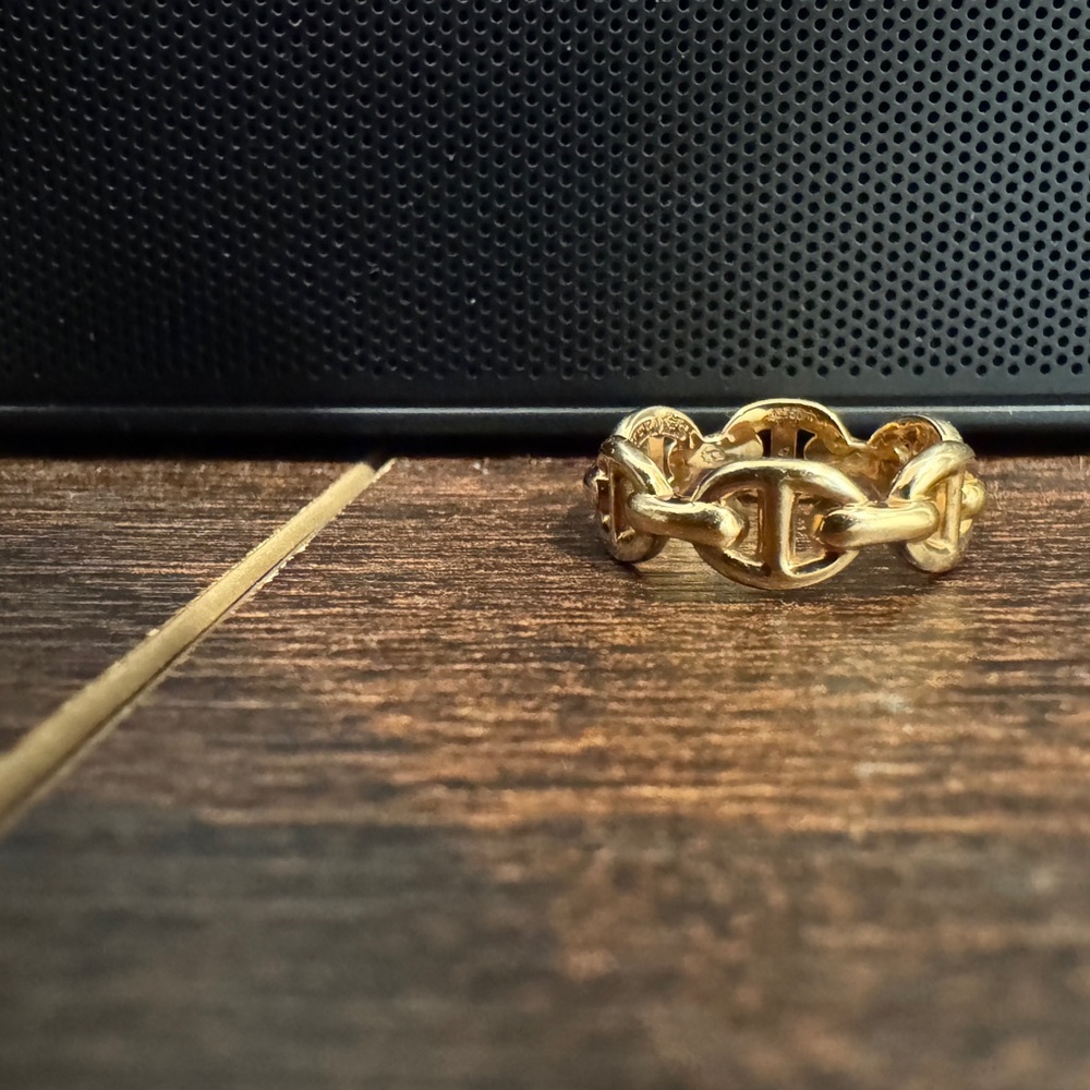 Hermes 18k rose gold chaine d’ancre enchainee - Picture 1 of 4